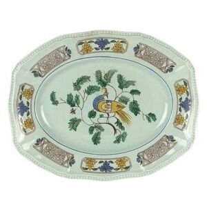 Kensington Staffordshire Java Bird Ironstone Platter R.4502 England 12.5" Floral